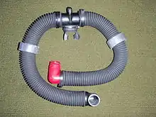 Dive-surface valve and breathing hoses of a Draeger Ray