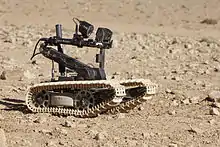 Dragon Runner robot on exercise with the British Army in 2012