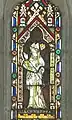 Stained glass of St. Leonard of Noblac in the parish church: mid-14th century, restored in 1859