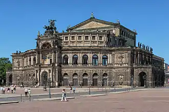 Semperoper in Dresden, Germany, 1878