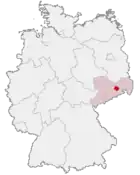 location of Dresden-Rossendorf in Germany