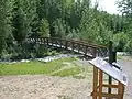 Bridge over Driftwood Creek at the start of the interpretive trail.