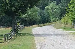 A rural road in Biały Ług