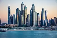 The Dubai Marina, Dubai's other manhattan with access to the gulf coast, a residential playground for the super rich