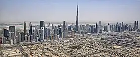 "Dubaihattan" the skyline of Dubai, the urban area of the emirate