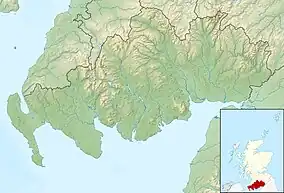 Map showing the location of East Stewartry Coast National Scenic Area