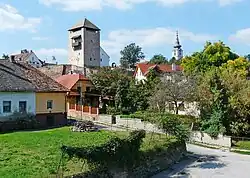 View of the town from its bridge