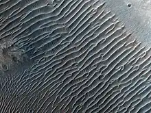 Dune Ripples in Her Desher Vallis, as seen by HiRISE.