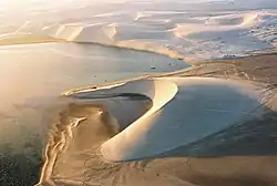 Sand dunes at Khawr al Udayd, photographed in 2004.