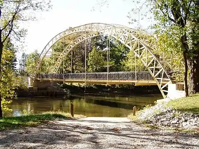 Dunns Bridge over the Kankakee (County Rd 500 E)