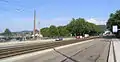 Railway station and avenue from Karlsruhe