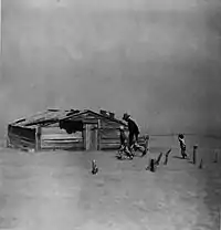 Image 11The Dust Bowl ravaged the Oklahoma Panhandle and nearby areas in the 1930s. (from History of Oklahoma)