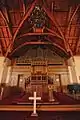 Interior of the church and pulpit.