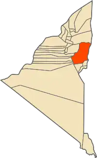 Location of Timokten commune within Adrar Province