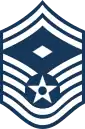 Insignia of a senior master sergeant serving as an E-8 pay grade first sergeant