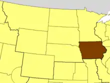 Location of the Diocese of Iowa