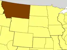 Location of the Diocese of Montana