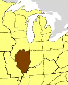 Location of the Diocese of Springfield