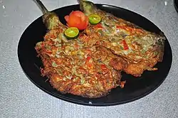 Tortang talong (grilled eggplant)