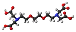 Ball-and-stick model of the EGTA molecule