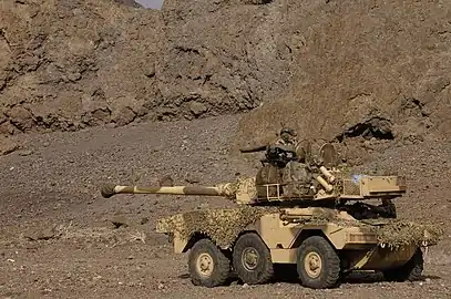 ERC 90 light tank of the 13th Demi-Brigade of the Foreign Legion (13èmeDBLE) in Djibouti