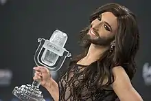 Conchita Wurst, winner of the 2014 contest for Austria.