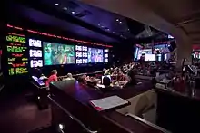 Interior of the building's former ESPN Zone entertainment restaurant