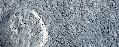 Boulders, as seen by HiRISE under HiWish program