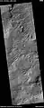 Wide view of channels on rim of Hipparchus, as seen by HiRISE under HiWish program