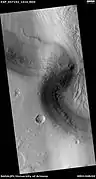 Wide view of layers, as seen by HiRISE under HiWish program