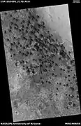 Wide view of a field of dunes, as seen by HiRISE under HiWish program