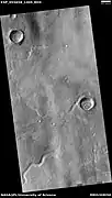 Channels, as seen by HiRISE under HiWish program  These channels seem to disappear at time.  They may be going under the ground for a time.