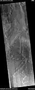 Lines of mounds, as seen by HiRISE under HiWish program