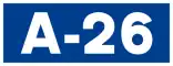 Autovía A-26 shield}}