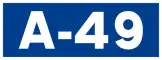 Autovía A-49 shield}}