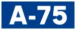 Autovía A-75 shield}}