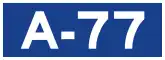 Autovía A-77 shield}}