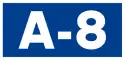 Autovía A-8 shield}}