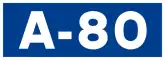 Autovía A-80 shield}}