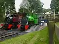 Steam locomotives 'Excelsior' and 'Superior' at Whipsnade Central Station