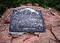 Plaque marking the peak of Eagle Mountain