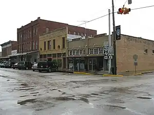 View is southeast on Main St at McCarty St in Eagle Lake.