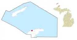 Location within Keweenaw County