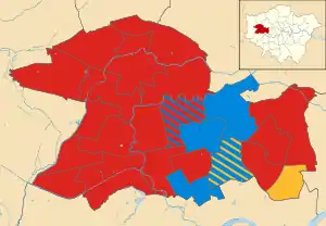 Ealing 2014 results map