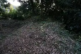 Earthen wall of Kamemaru jo compound