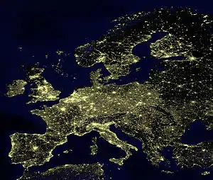 Image 4The population density of the EU is 117 people per km2. (from Demographics of the European Union)