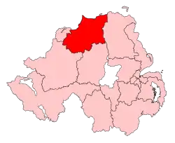 A fairly large constituency, located in the north of the country.