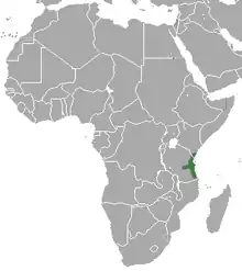 Coast of Tanzania and southern Kenya in East Africa