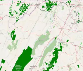 Fort Mill Ridge Civil War Trenches is located in Eastern Panhandle of West Virginia