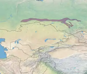 Ecoregion territory (in purple)